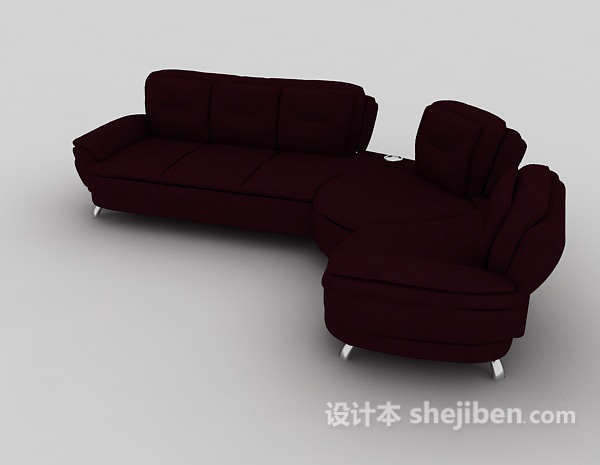 设计本现代时尚简约沙发3d模型下载