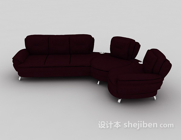 免费现代时尚简约沙发3d模型下载