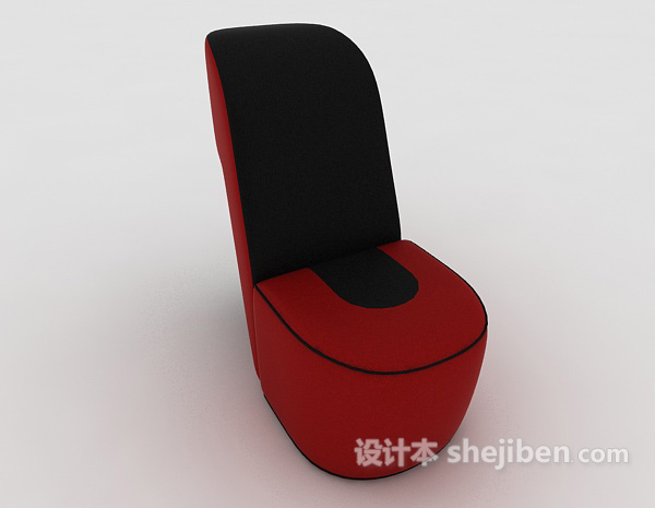 免费红色按摩休闲椅3d模型下载