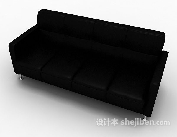 免费家居皮质沙发3d模型下载