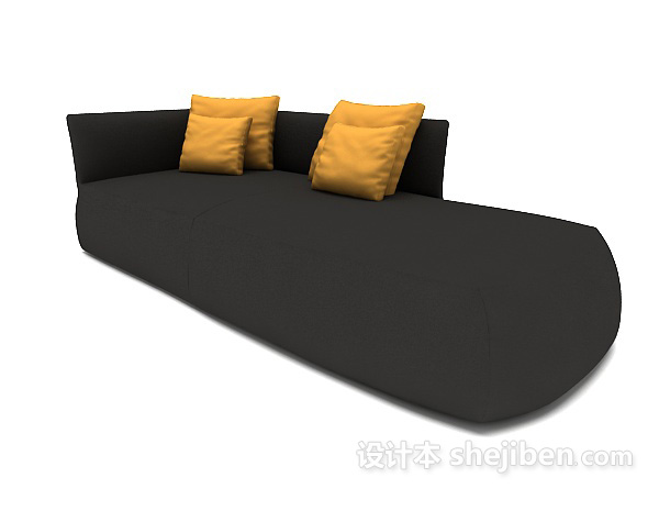 现代黑色个性沙发