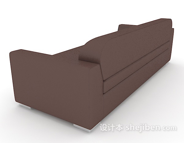 设计本简约皮质沙发3d模型下载