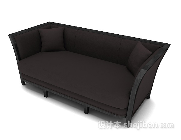 简约欧式家居沙发3d模型下载