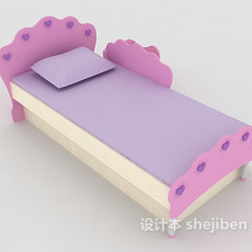 温馨儿童床3d模型下载