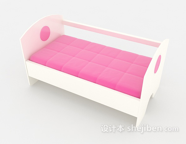 免费儿童小床3d模型下载