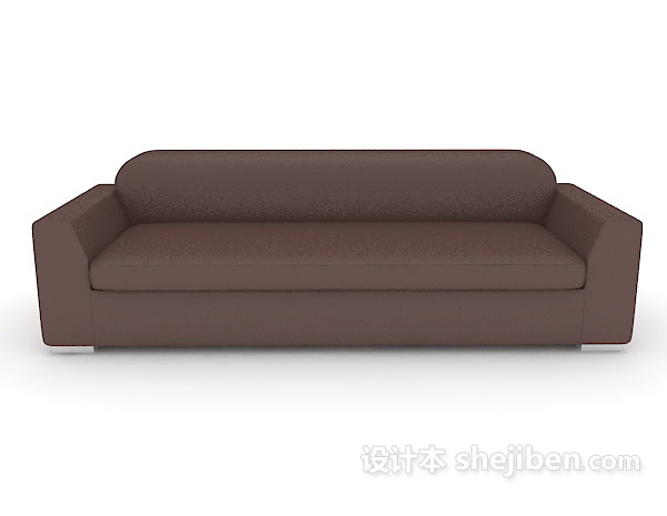 现代风格简约皮质沙发3d模型下载