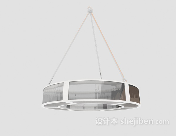 现代风格简约风格现代家庭吊灯3d模型下载