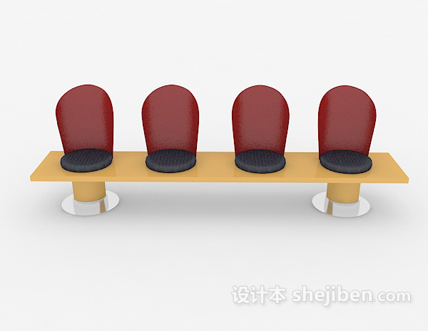 现代风格个性简约休闲椅3d模型下载