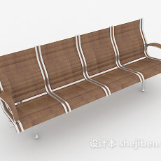 公共场合休闲椅子3d模型下载