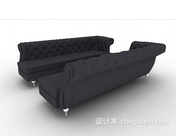 高档欧式沙发3d模型下载