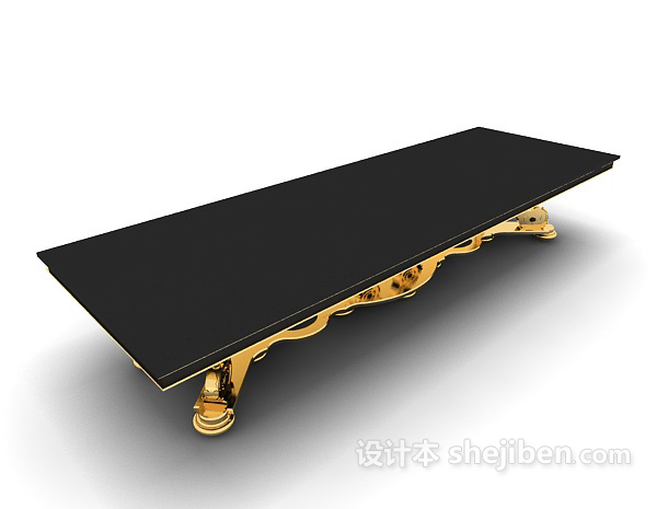 欧式家居高档餐桌3d模型下载