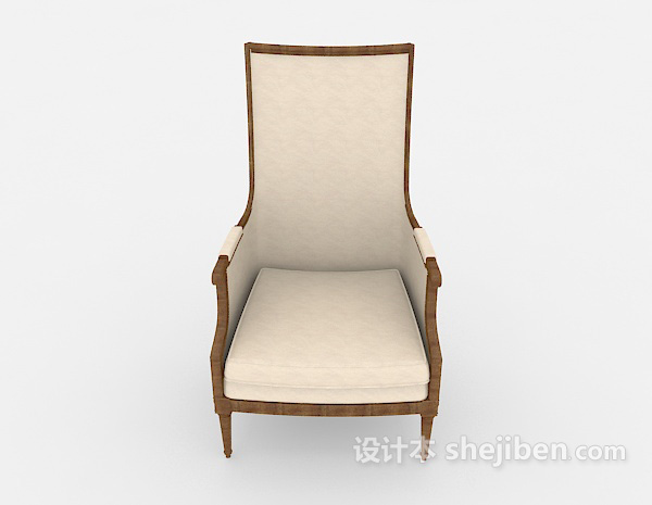 欧式风格简欧高档餐椅3d模型下载