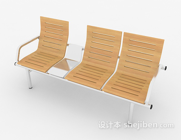 免费休闲实木椅子3d模型下载
