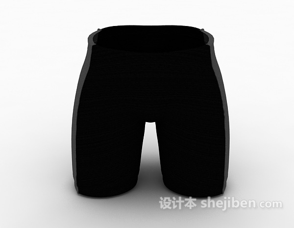 现代风格运动裤3d模型下载