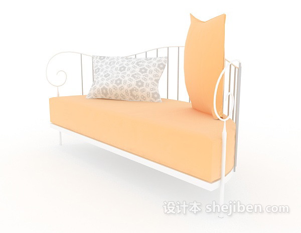 免费现代时尚双人沙发3d模型下载
