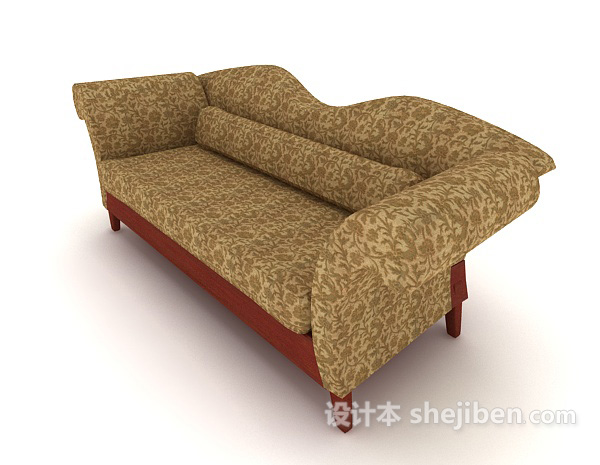 欧式家庭沙发3d模型下载