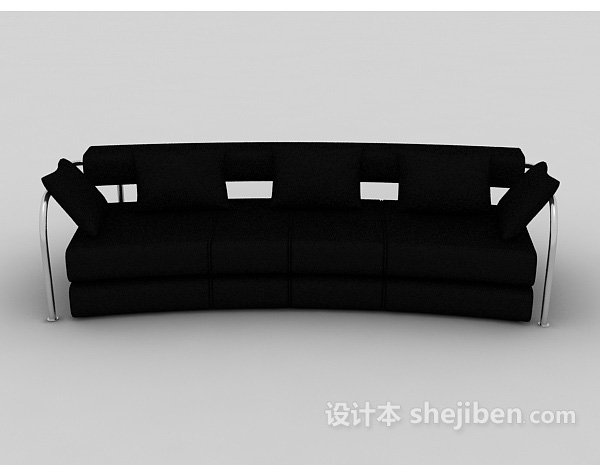 现代风格现代简约多人沙发3d模型下载