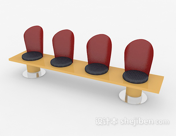 免费个性简约休闲椅3d模型下载