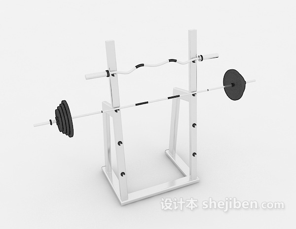 健身房举重器材3d模型下载