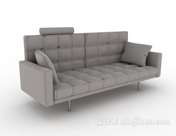 设计本现代时尚多人沙发3d模型下载