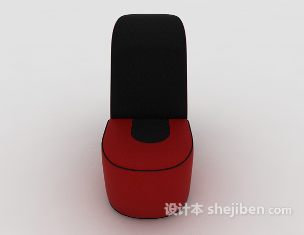 现代风格红色按摩休闲椅3d模型下载