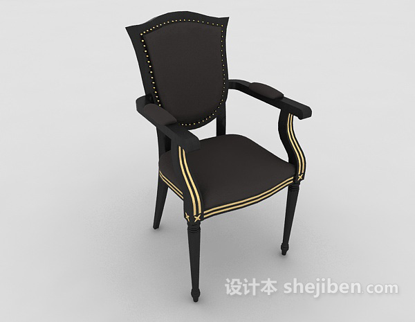 免费欧式经典单椅3d模型下载