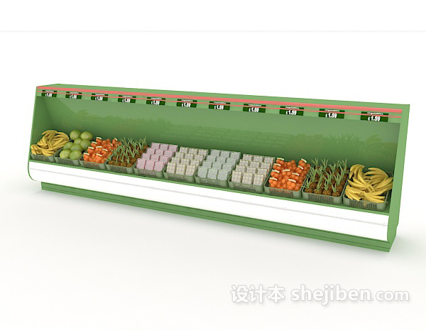 免费大型超市冰箱3d模型下载