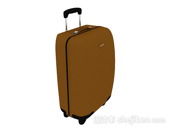 行李拖箱3d模型下载