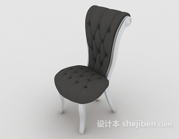 设计本简约梳妆椅子3d模型下载