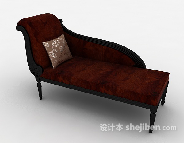 欧式风格欧式躺椅沙发3d模型下载