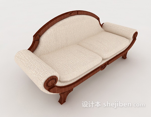 简约家庭沙发3d模型下载