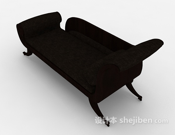 设计本欧式风格躺椅沙发3d模型下载