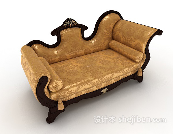 休闲躺椅沙发3d模型下载