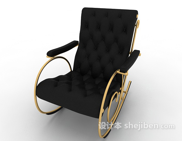 免费欧式风格摇椅3d模型下载
