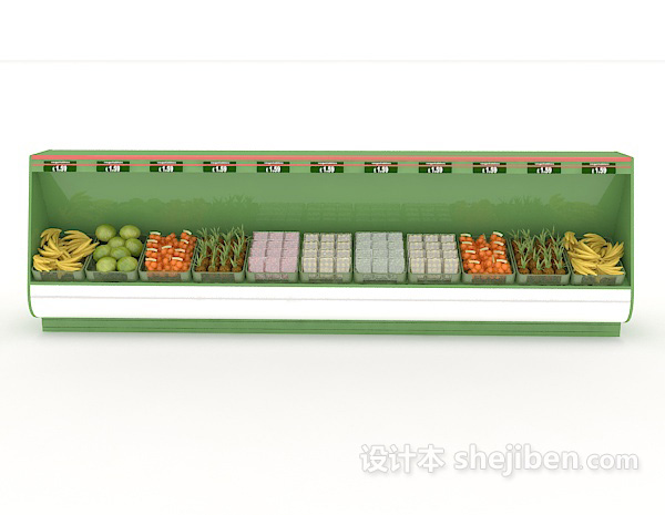 现代风格大型超市冰箱3d模型下载