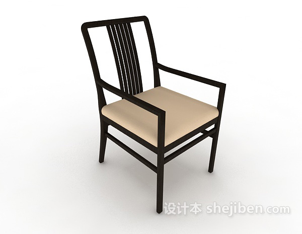 免费新中式风格家居椅3d模型下载