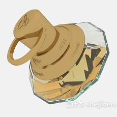 透明玻璃香水瓶3d模型下载