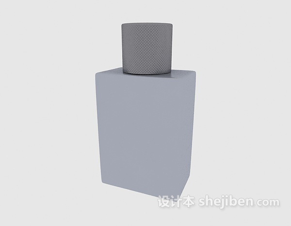免费玻璃简约香水瓶3d模型下载
