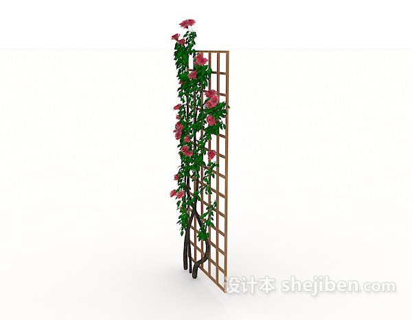 设计本藤蔓植物3d模型下载