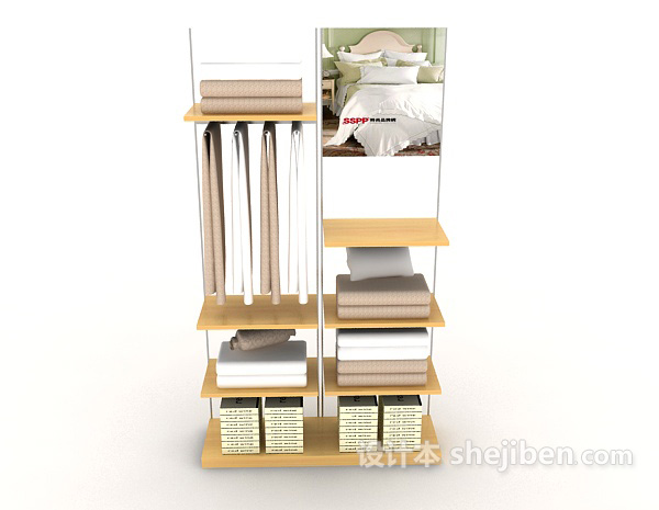 现代风格现代隔断家居衣柜3d模型下载