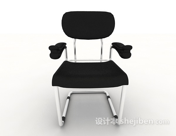 现代风格扶手简约办公椅3d模型下载