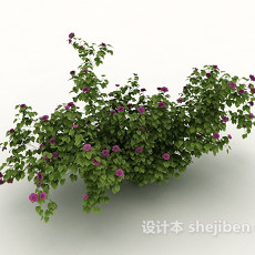 室外植物花丛3d模型下载