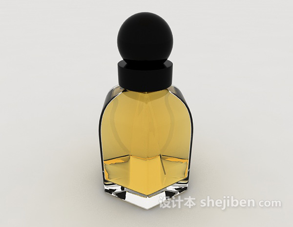 免费简约玻璃香水瓶3d模型下载