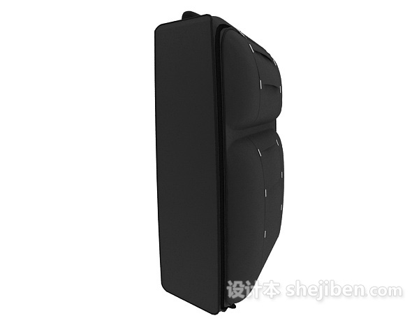 设计本黑色行李箱3d模型下载