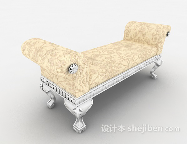 欧式贵妃躺椅3d模型下载