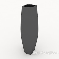 简约黑色瓷器3d模型下载