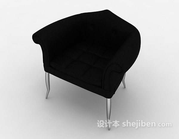 免费心形家居椅3d模型下载
