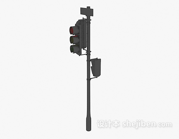 设计本公交信号灯3d模型下载