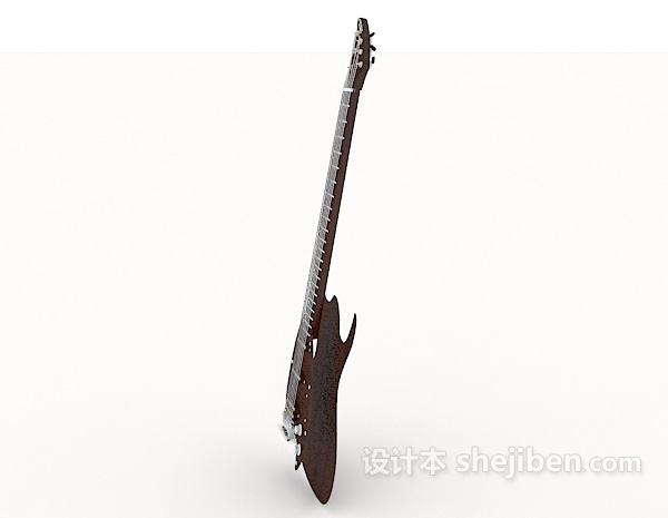 免费个性吉他3d模型下载