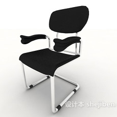扶手简约办公椅3d模型下载
